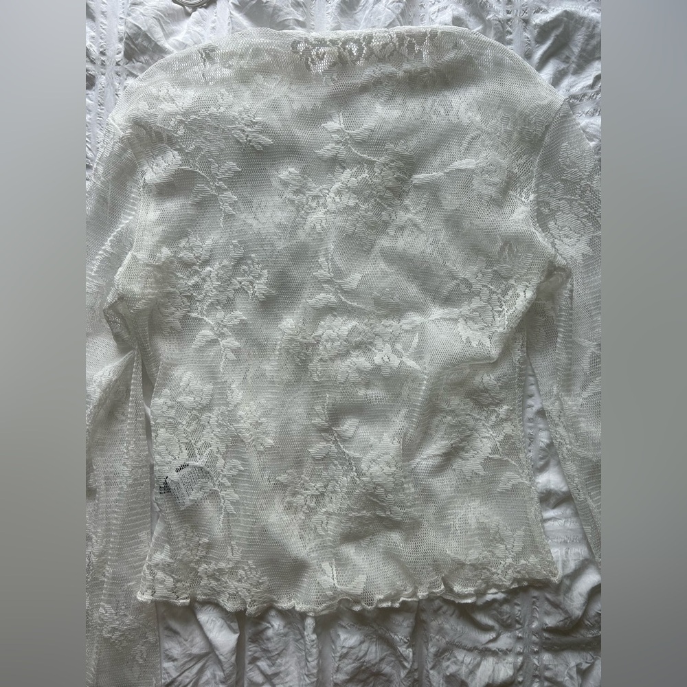 Elegant White Lace Top